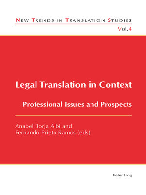 cover image of Legal Translation in Context